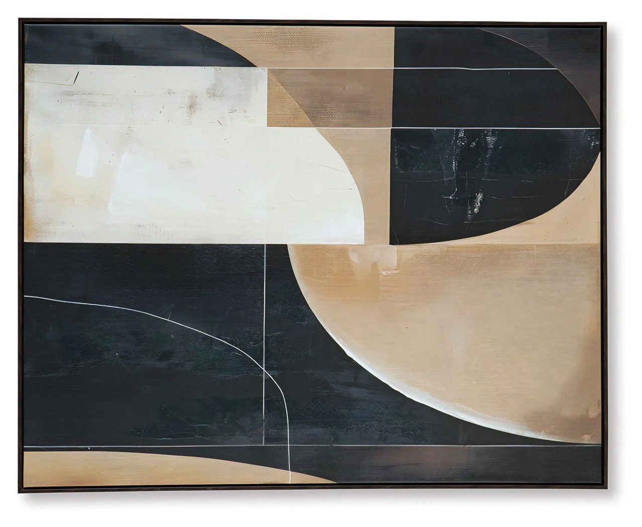 Ewanford - Wall Art - Black / Brown / Tan - Image 6