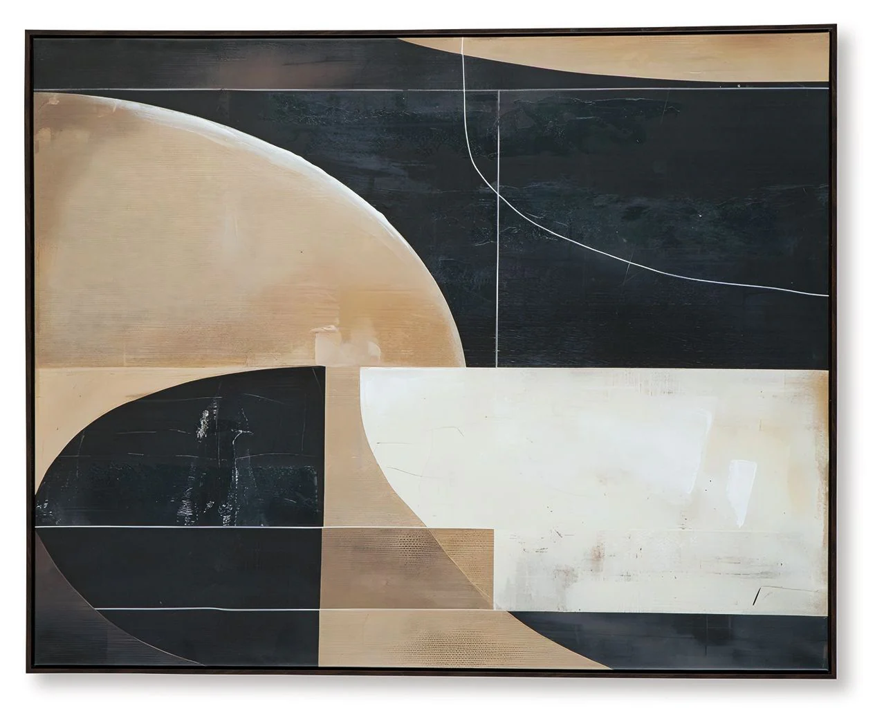 Ewanford - Wall Art - Black / Brown / Tan - Image 7