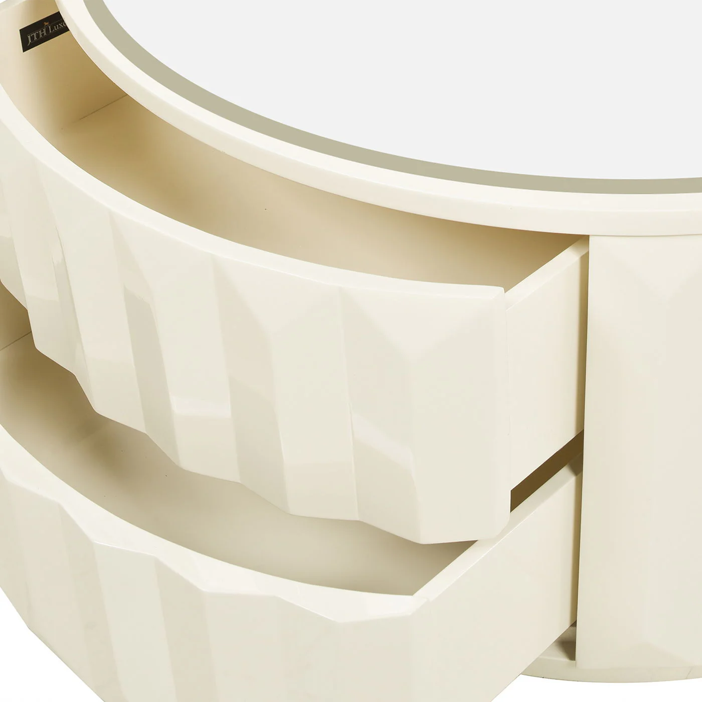 Facino - Round Storage Coffee Table - White Birch - Image 13