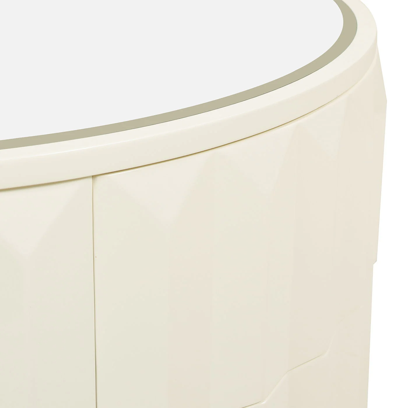Facino - Round Storage Coffee Table - White Birch - Image 9