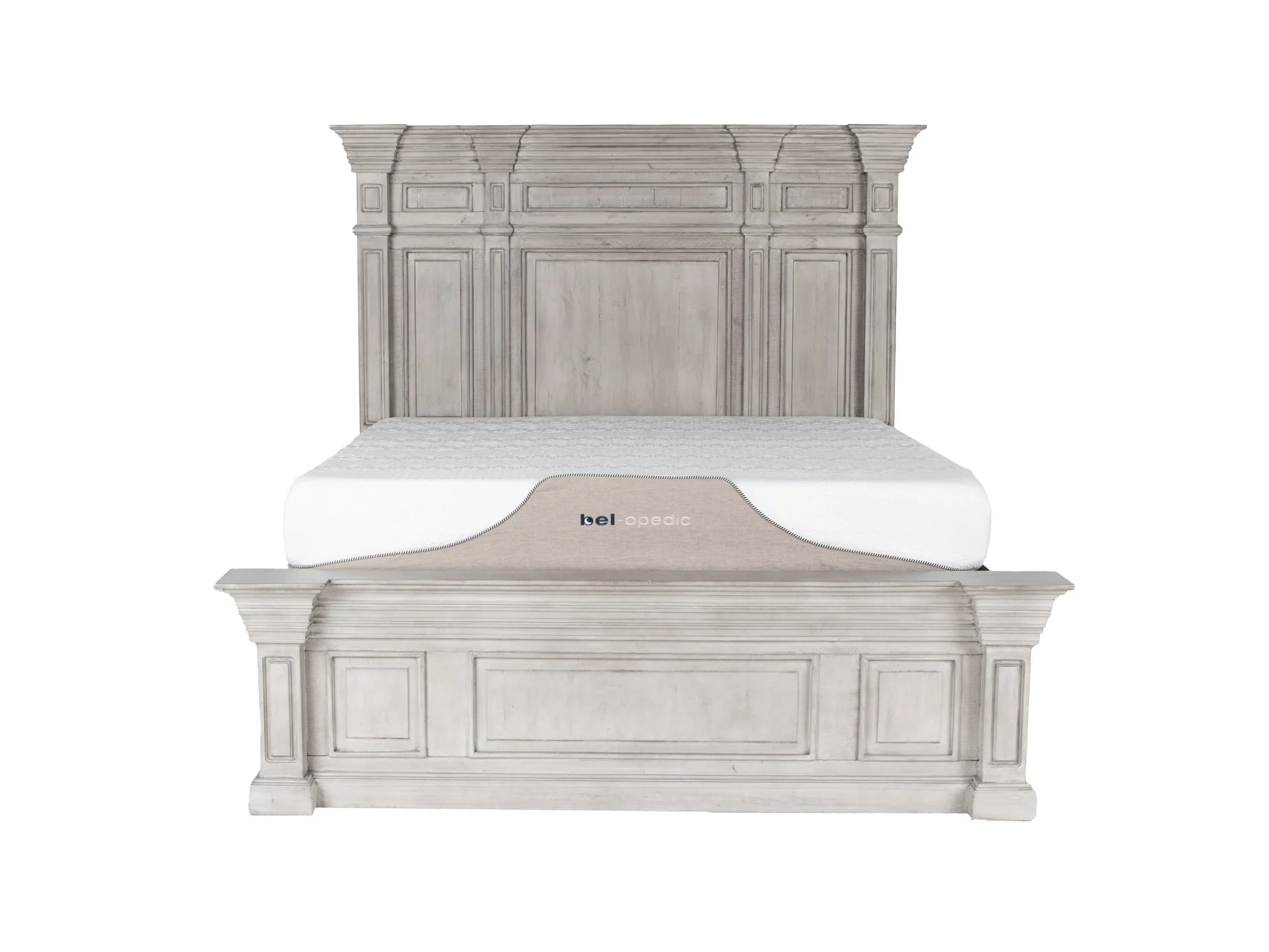 Farmhouse Aspen Gray Solid Wood 6-Piece Bedroom Set - Image 4