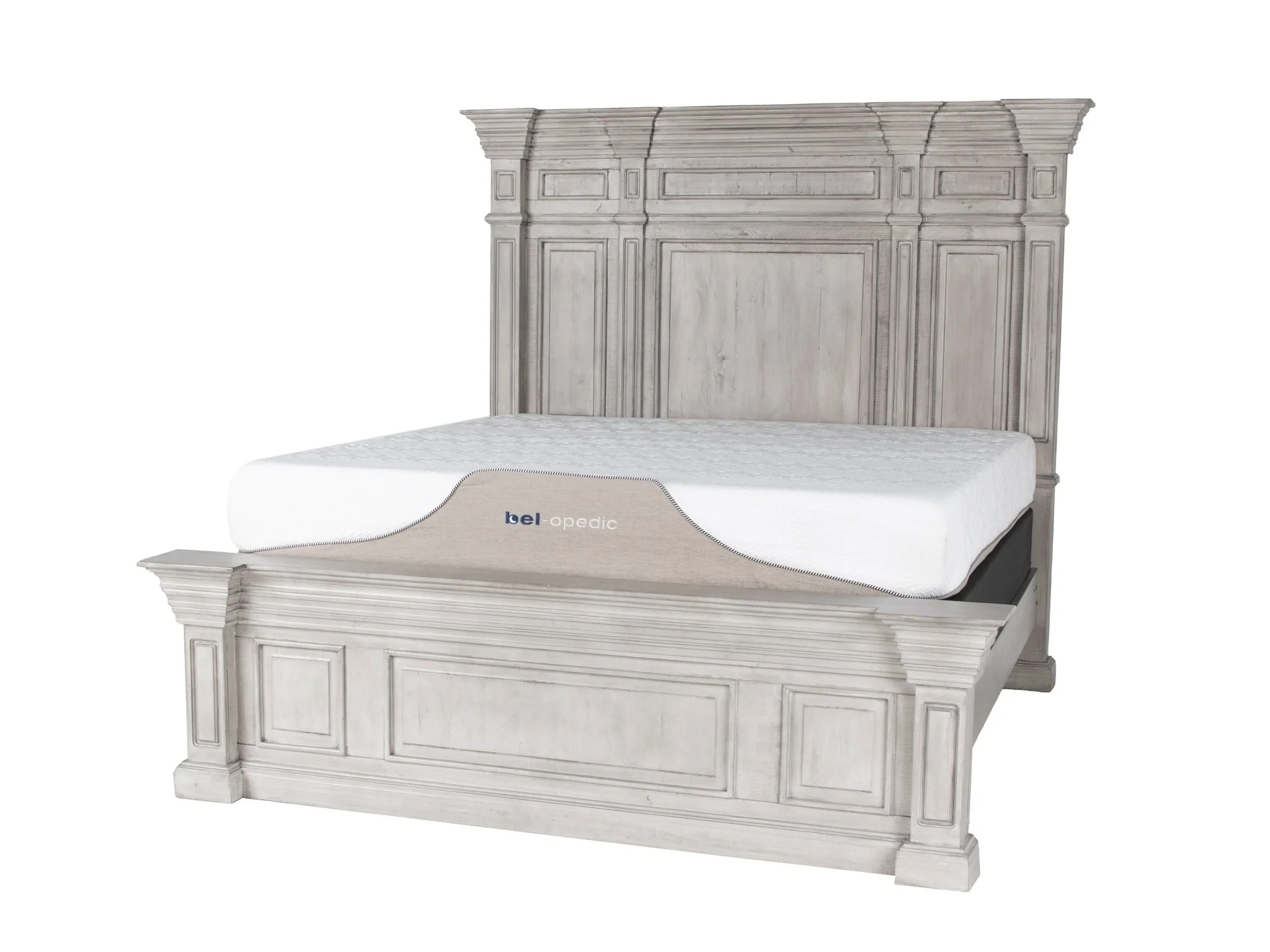 Farmhouse Aspen Gray Solid Wood 6-Piece Bedroom Set - Image 5