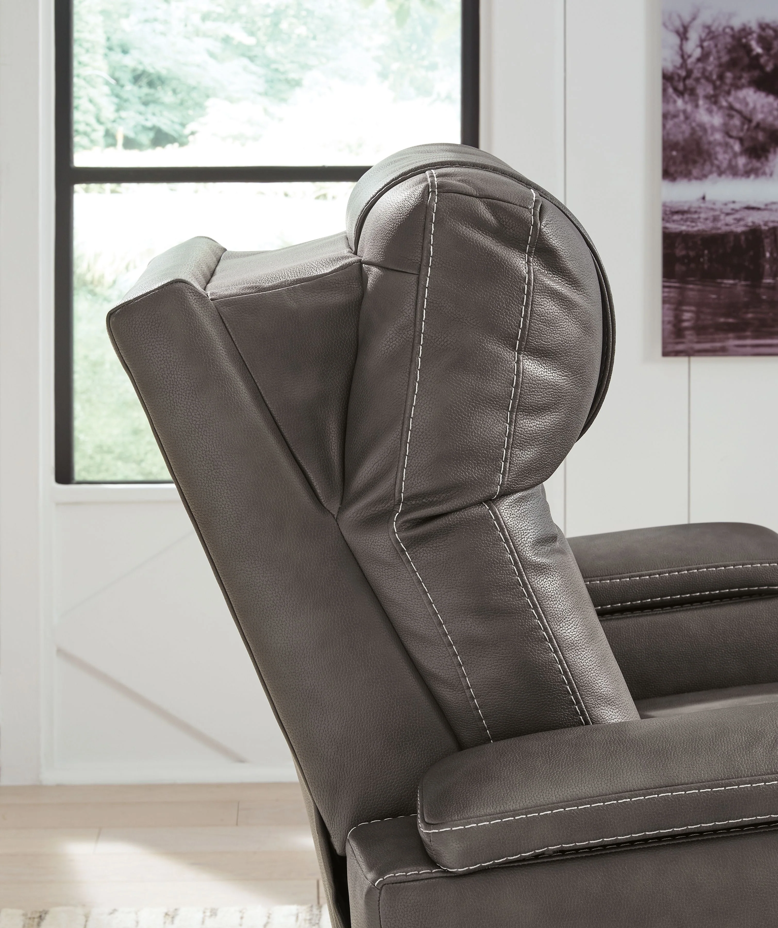 Feazada - Power Recliner With Adj Headrest - Image 6