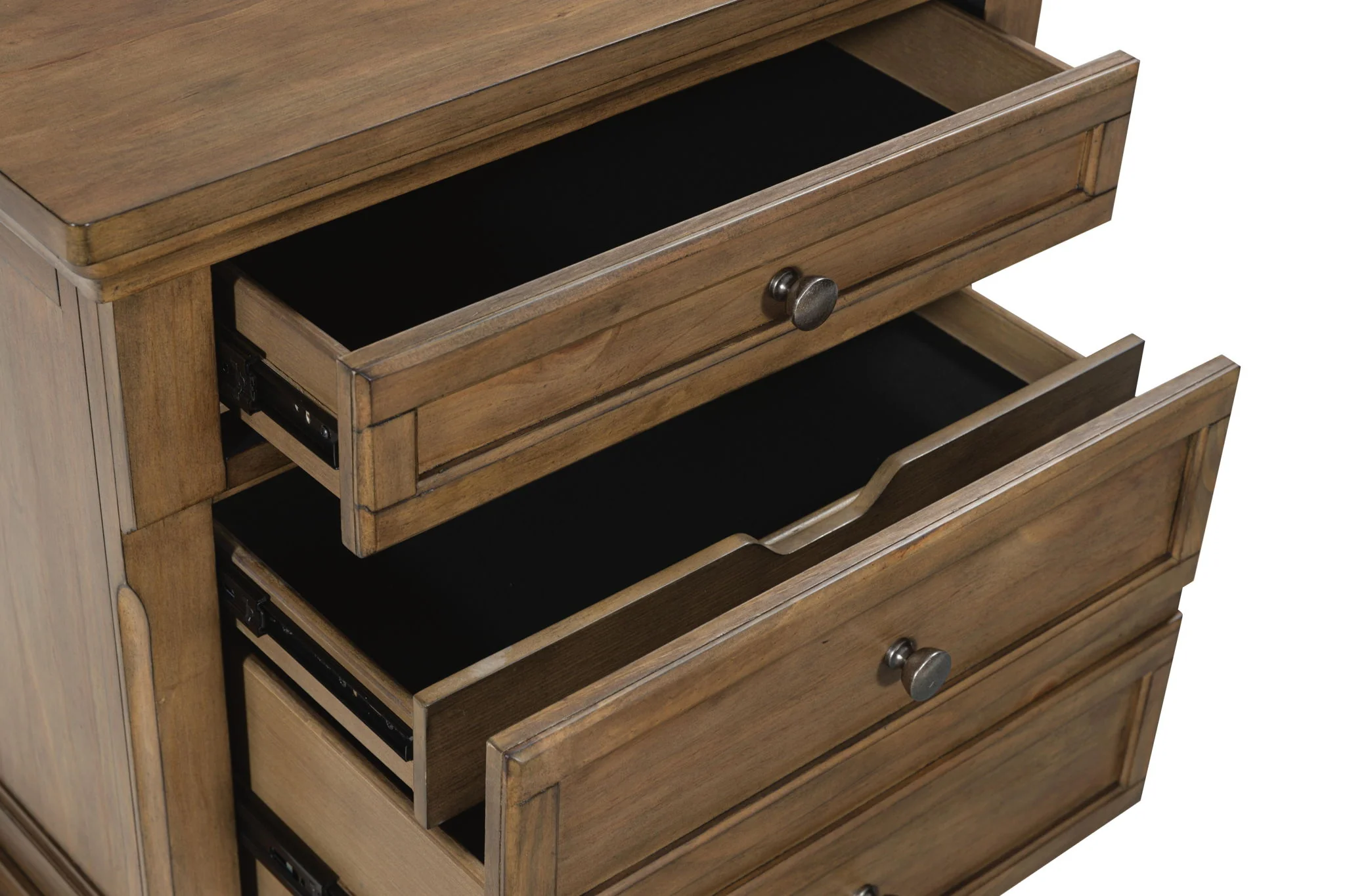 Feddinger - Two Drawer Night Stand - Medium Brown - Image 7