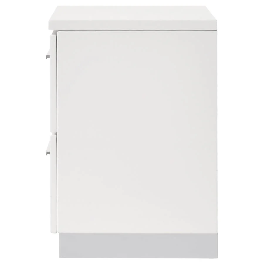 Felicity - 2-Drawer Nightstand - White High Gloss - Image 5