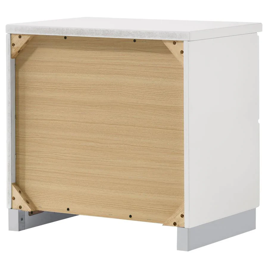 Felicity - 2-Drawer Nightstand - White High Gloss - Image 8