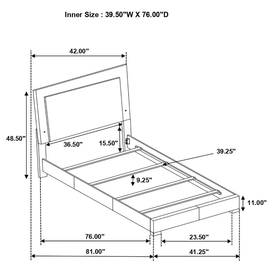 Felicity - Bedroom Set With Led Headboard And Mirror - Image 139