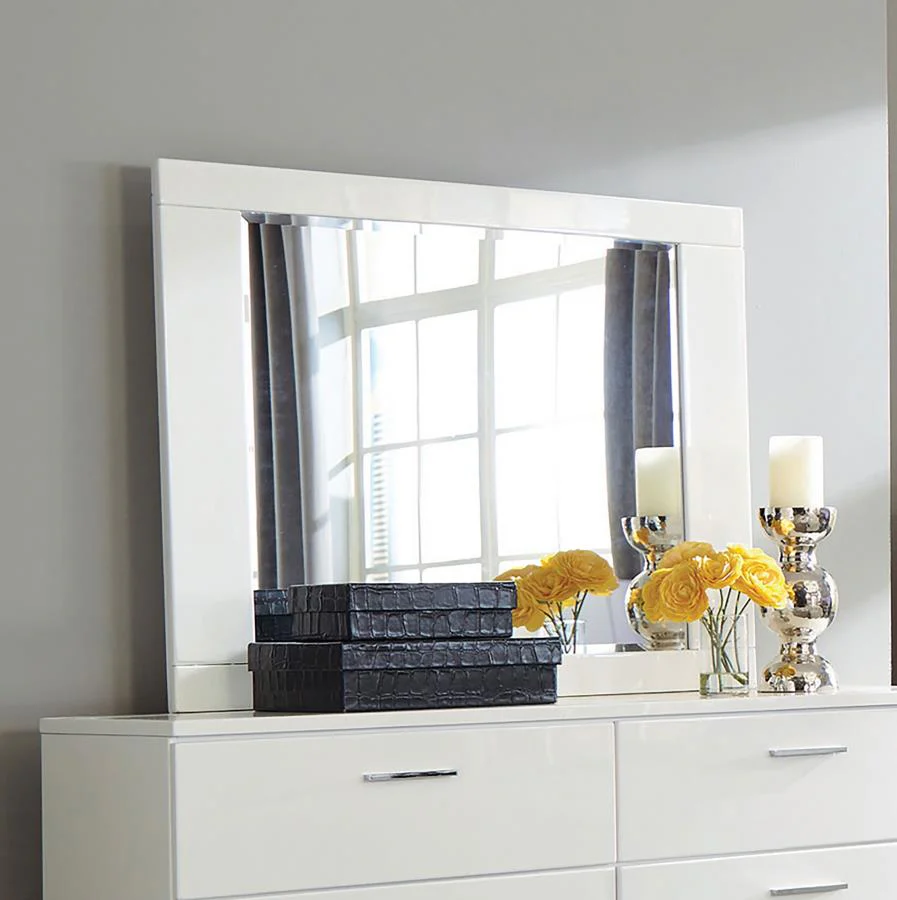 Felicity - Dresser Mirror - White High Gloss - Image 2
