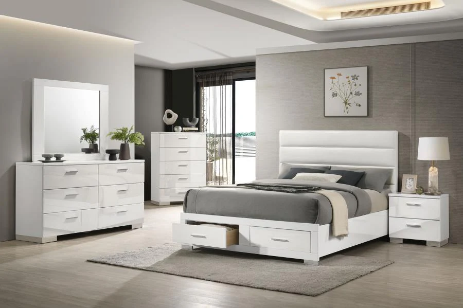 Felicity - Storage Bedroom Set - White - Image 3