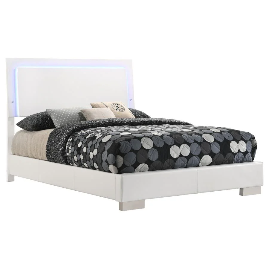 Felicity - Wood LED Panel Bed - Image 11