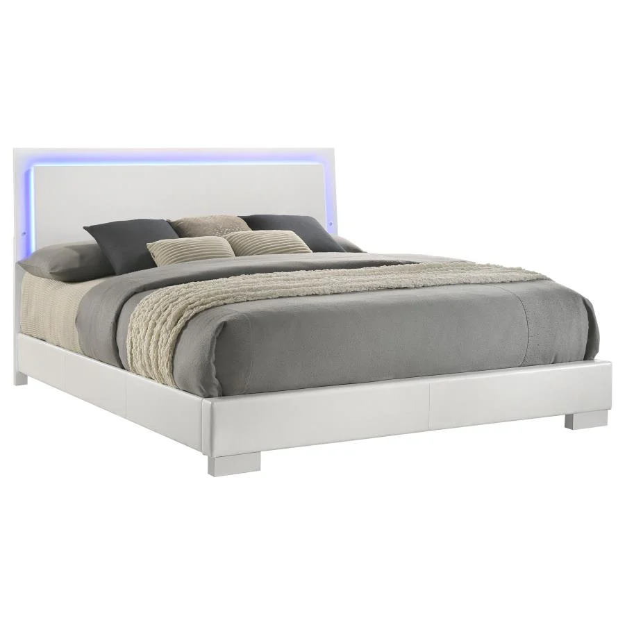 Felicity - Wood LED Panel Bed - Image 12