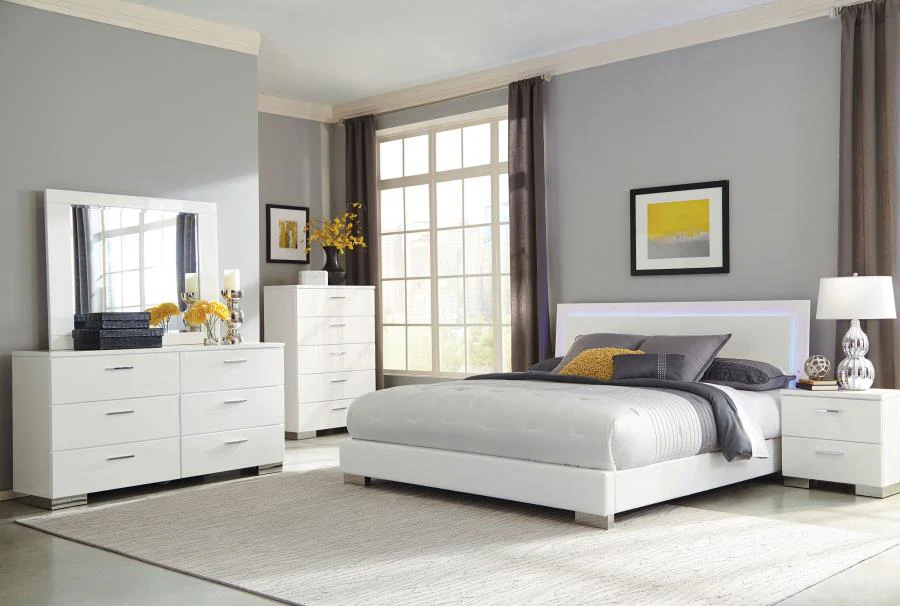 Felicity - Wood LED Panel Bed - Image 39