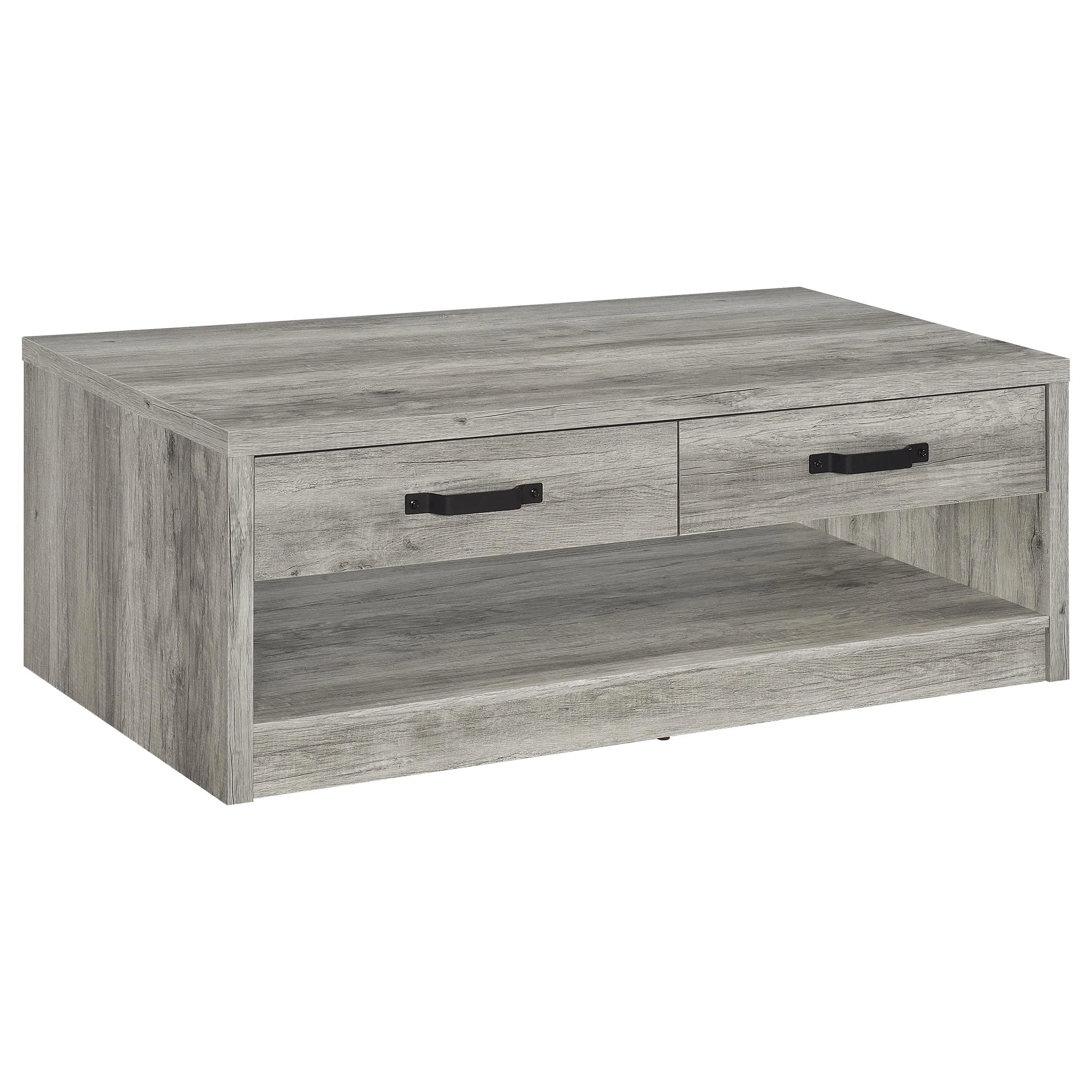 Felix - 2-Drawer Engineered Wood Coffee Table - Gray Driftwood - Image 11