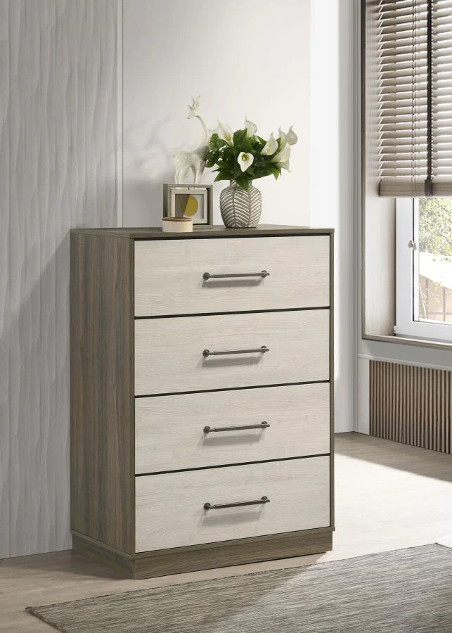 Fenwick - 4-Drawer Chest Of Drawers - Gray Oak - Image 2