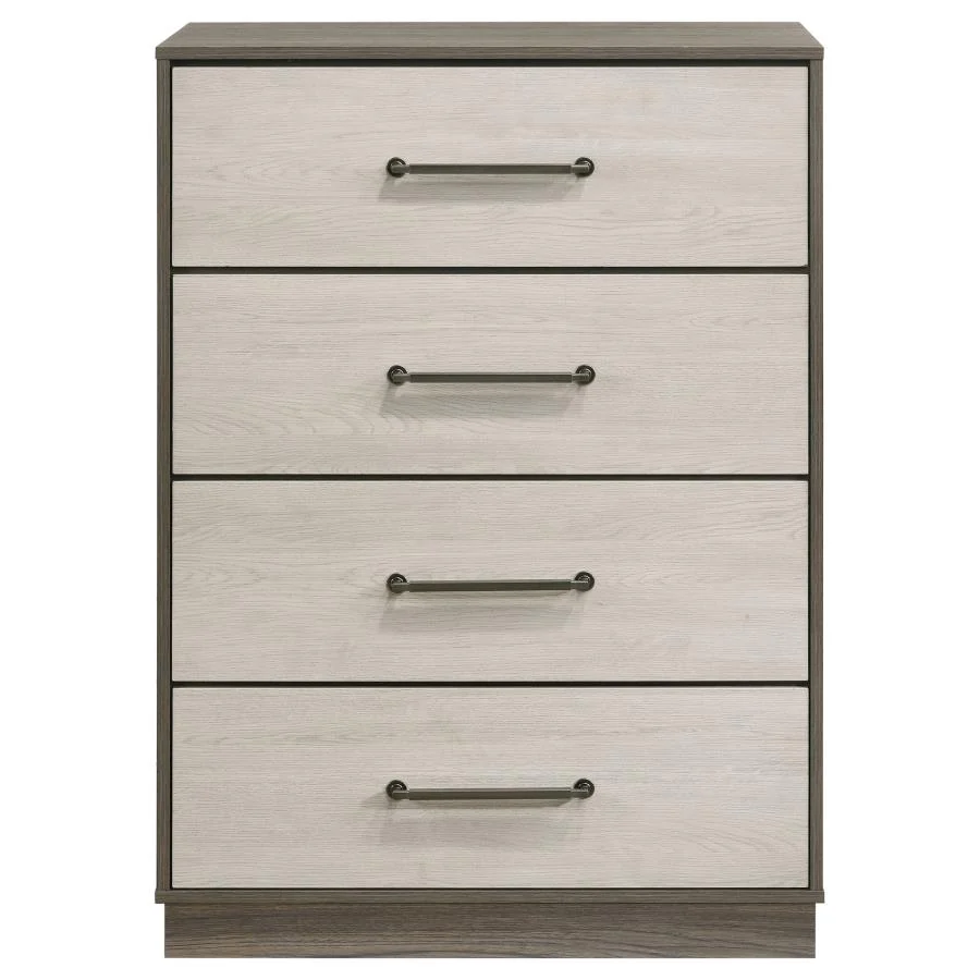 Fenwick - 4-Drawer Chest Of Drawers - Gray Oak - Image 3