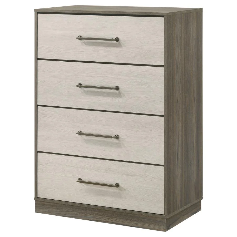 Fenwick - 4-Drawer Chest Of Drawers - Gray Oak - Image 4