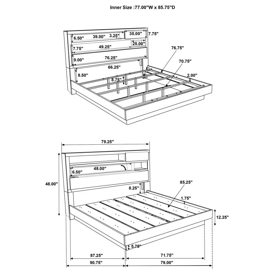 Fenwick - Bed Bookcase Headboard - Image 34