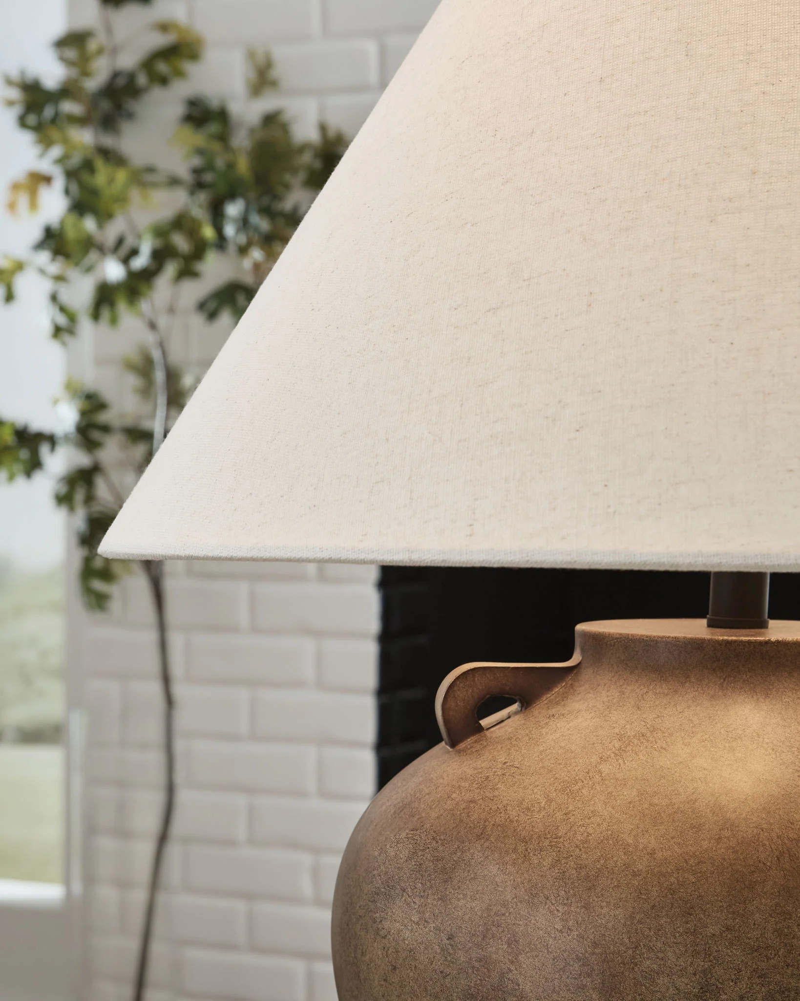 Ferrilby - Poly Table Lamp - Antique Beige - Image 2