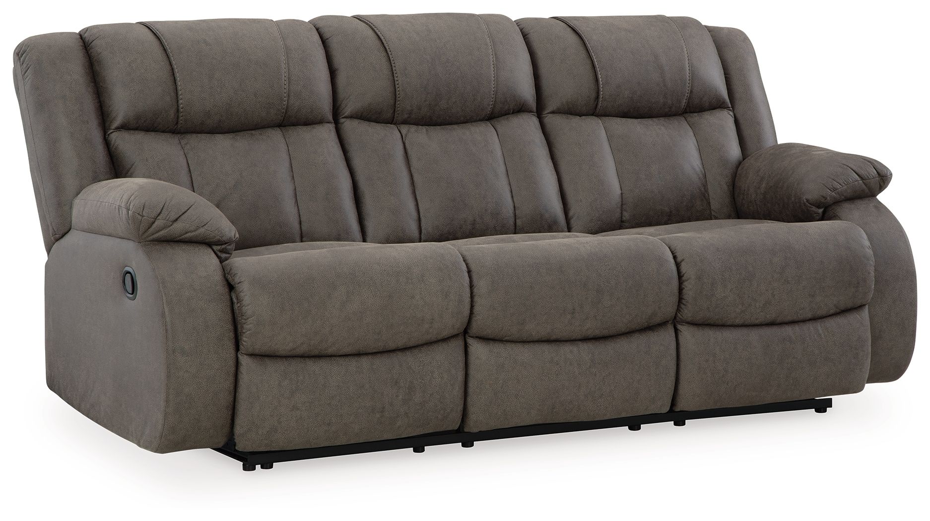 First Base - Reclining Sofa - Gunmetal - Image 6