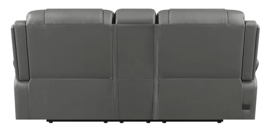 Flamenco Upholstered Power Reclining Loveseat Charcoal - Image 5