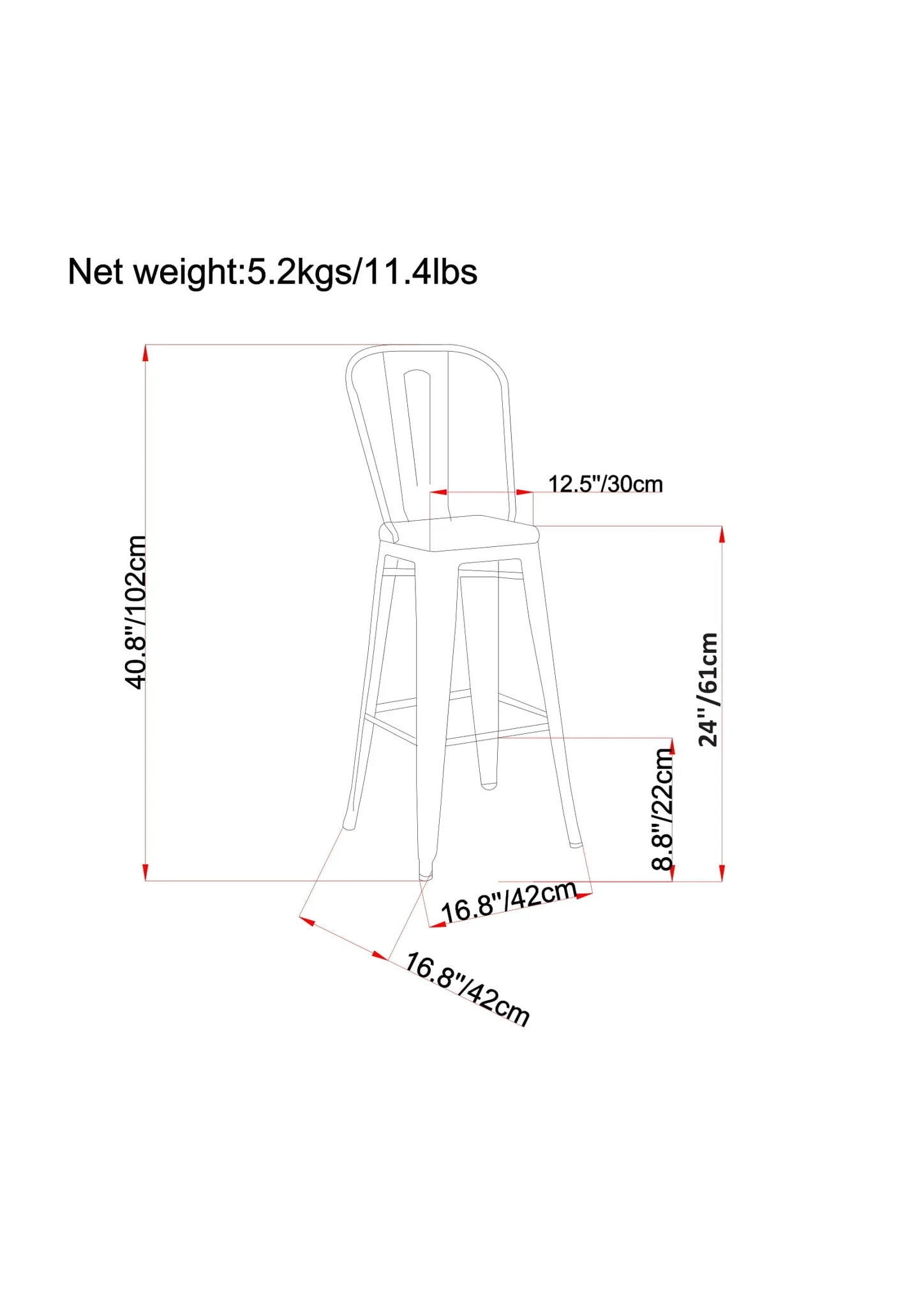 Fletcher - Handcrafted Metal Stool (Set of 2) - Image 12