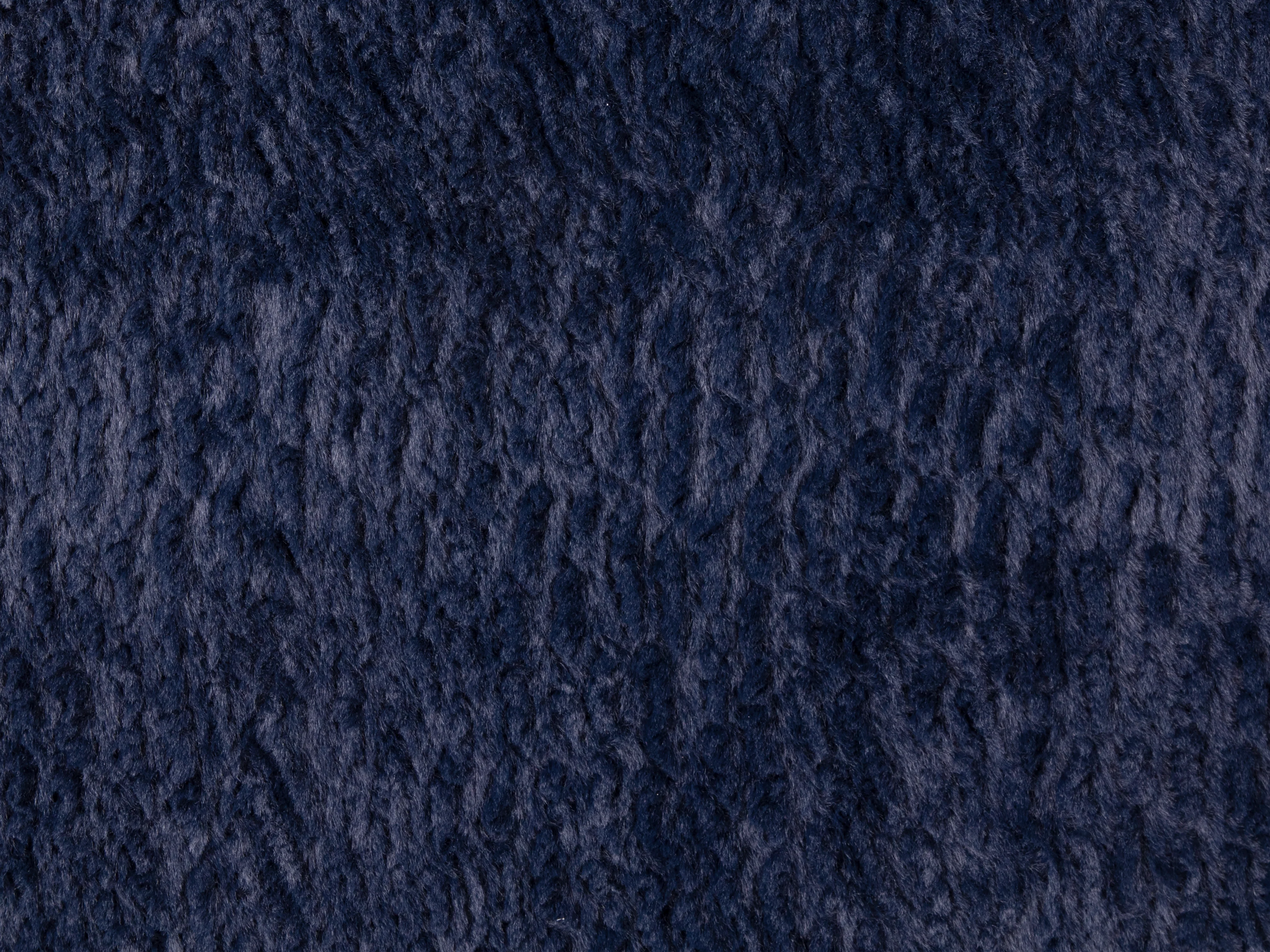 Navy Chenille 3-Piece Sectional Sofa with Pillows - Image 4