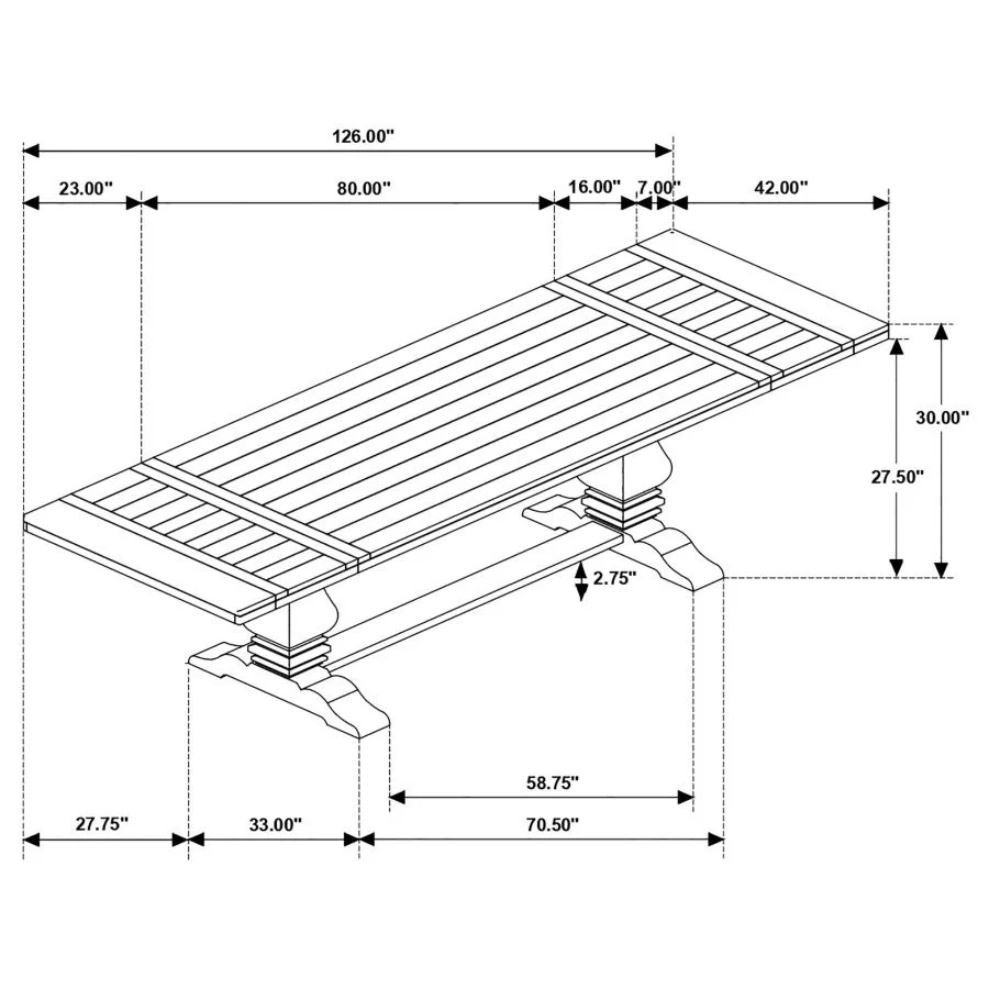 Florence - Extension Dining Table - Image 25