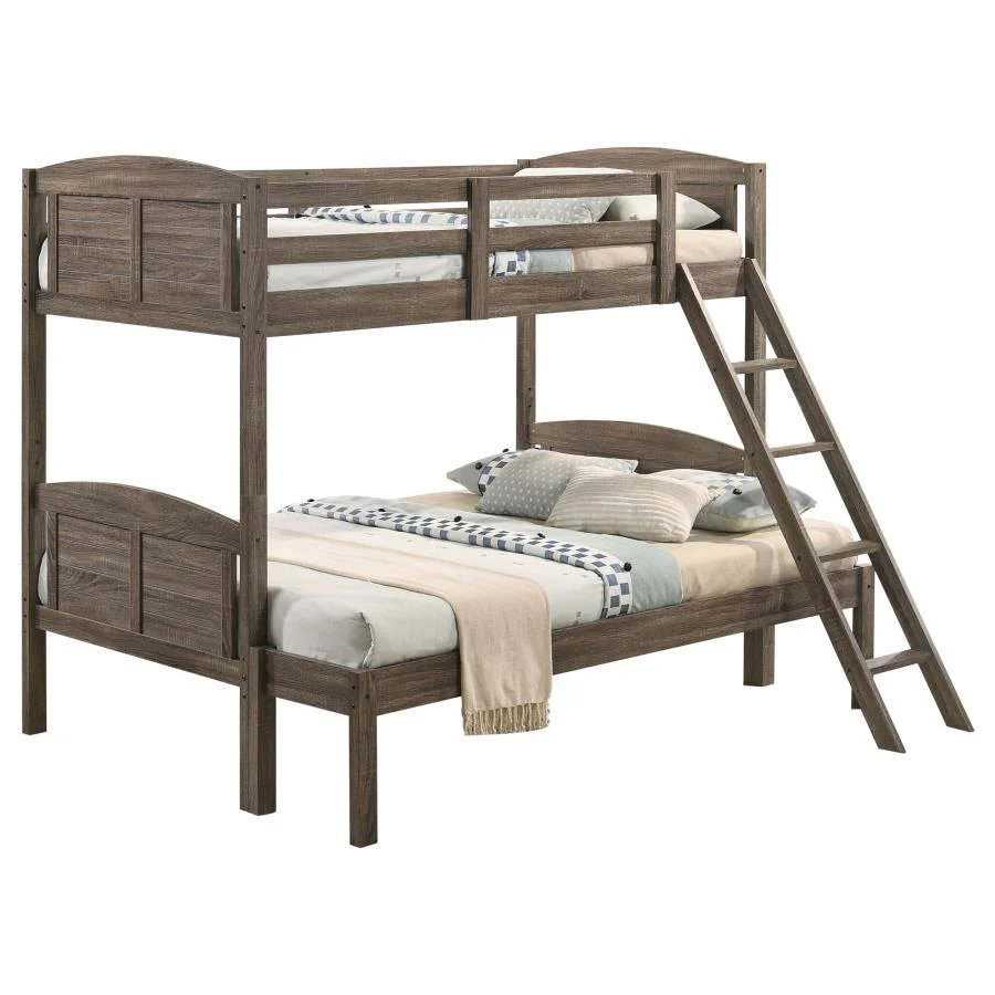 Flynn - Wood Bunk Bed With Mattress - Image 2