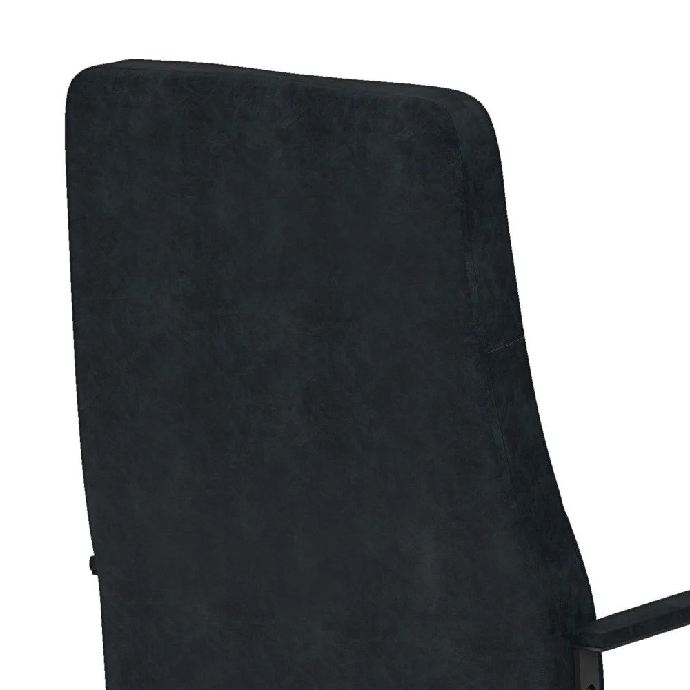 Foley - Swivel Office Chair - Distressed Blue - Image 5