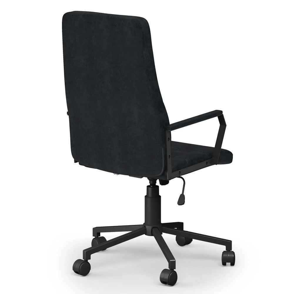 Foley - Swivel Office Chair - Distressed Blue - Image 6