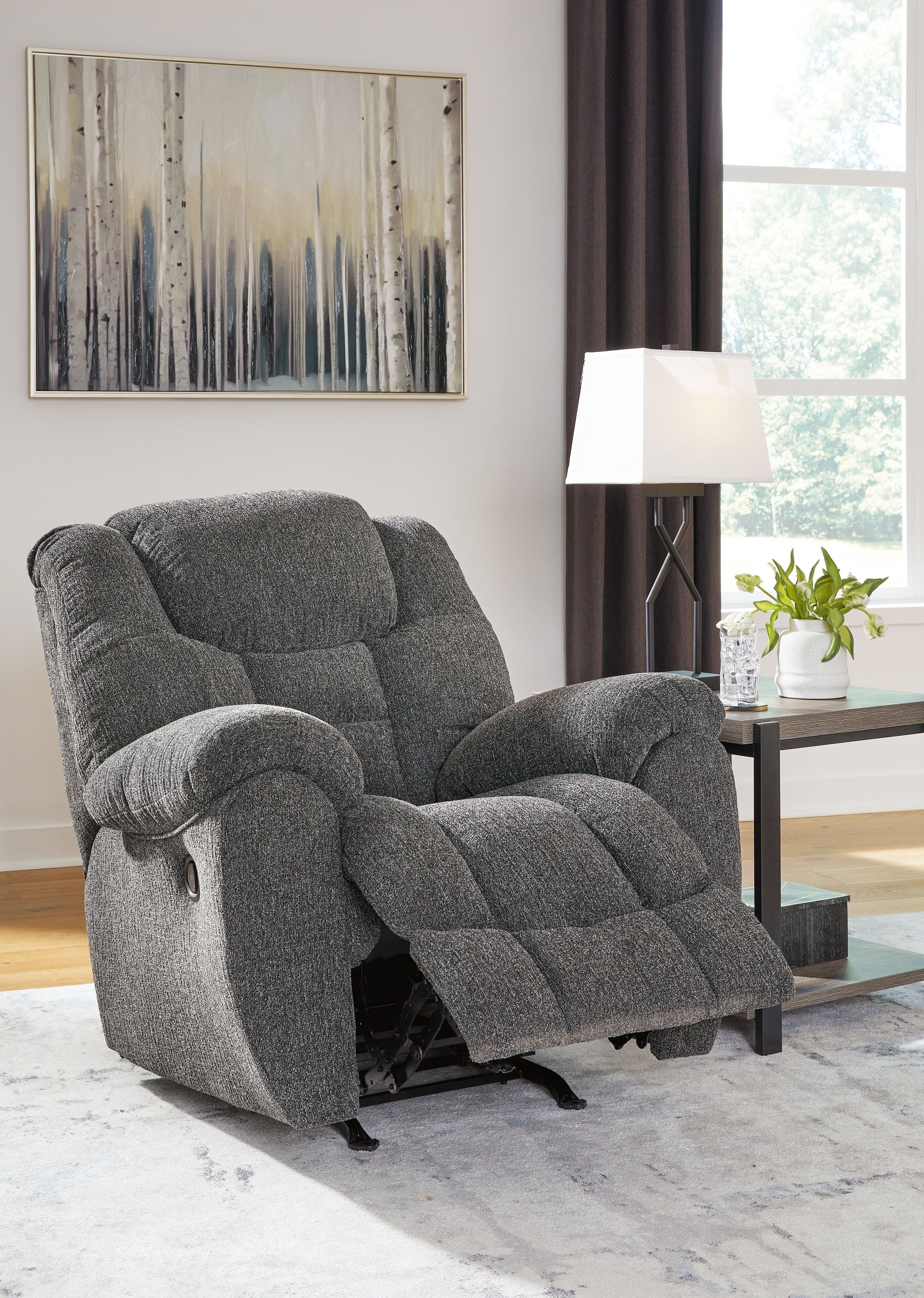 Foreside - Rocker Recliner - Charcoal - Image 5