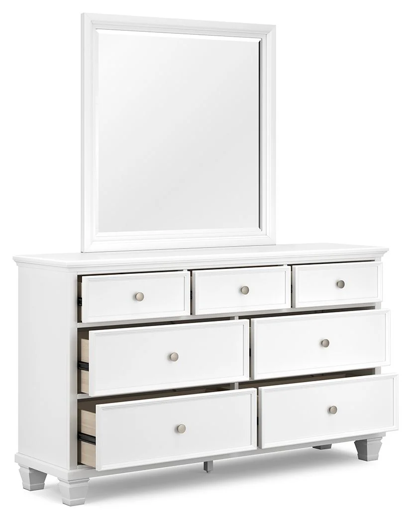 Fortman - Dresser And Mirror - White - Image 6