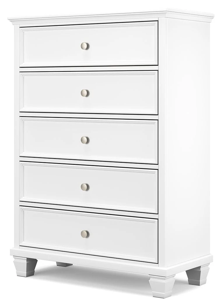 Fortman - Five Drawer Chest - White - Image 8