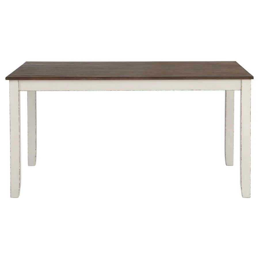Fortress - 7 Piece Rectangular Dining Set - Vintage Vanilla - Image 4