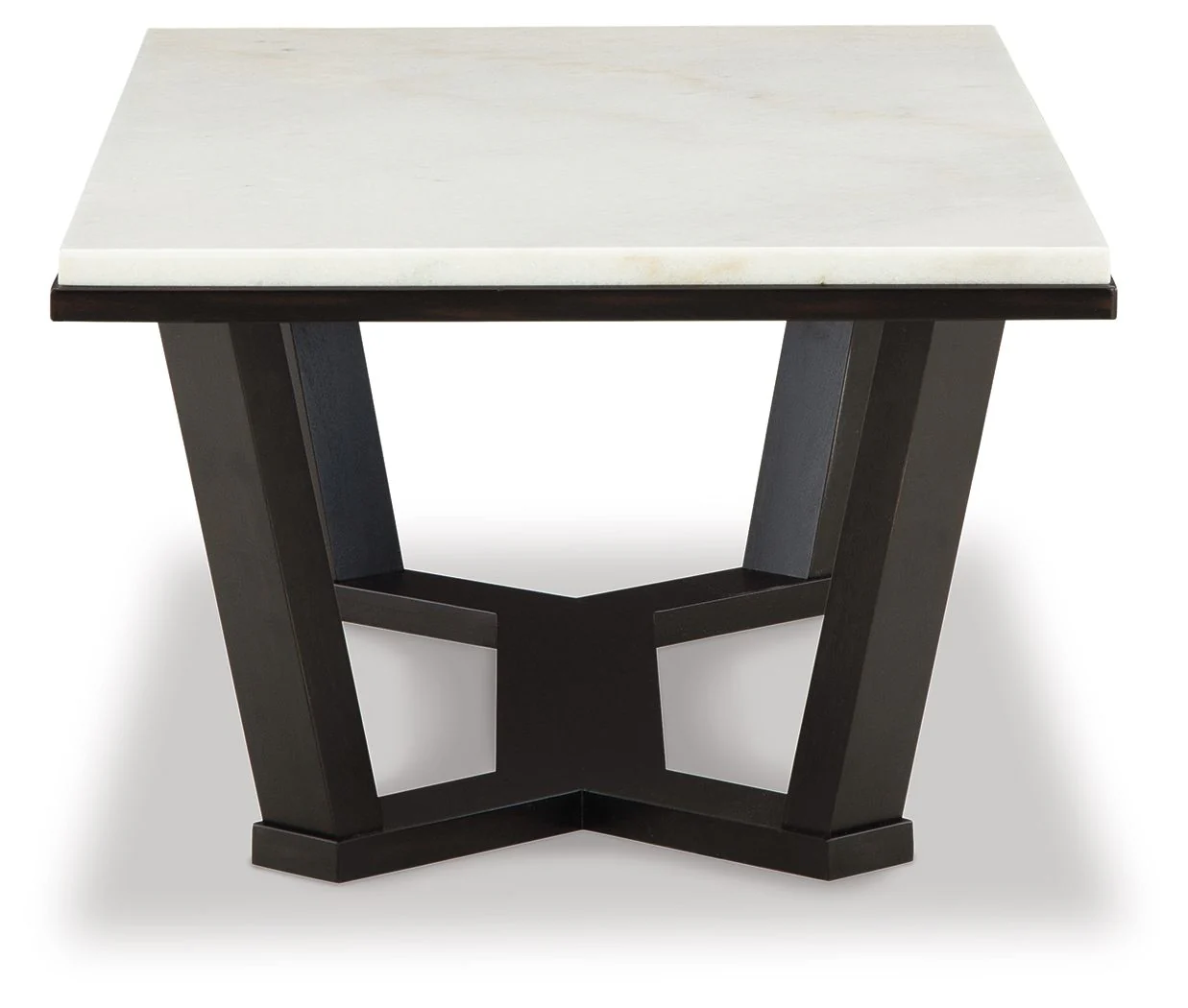 Fostead - Rectangular Cocktail Table - White / Espresso - Image 3