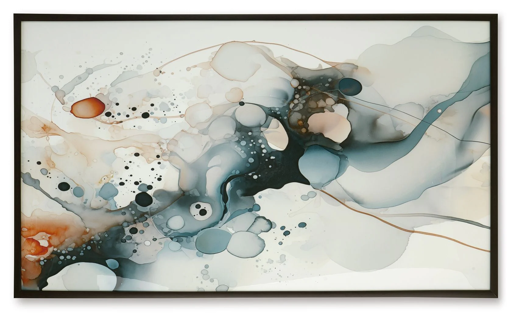 Foxenburg - Wall Art - Blue / Amber / White - Image 6