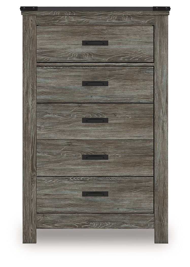 Frandern - Five Drawer Chest - Gray - Image 7