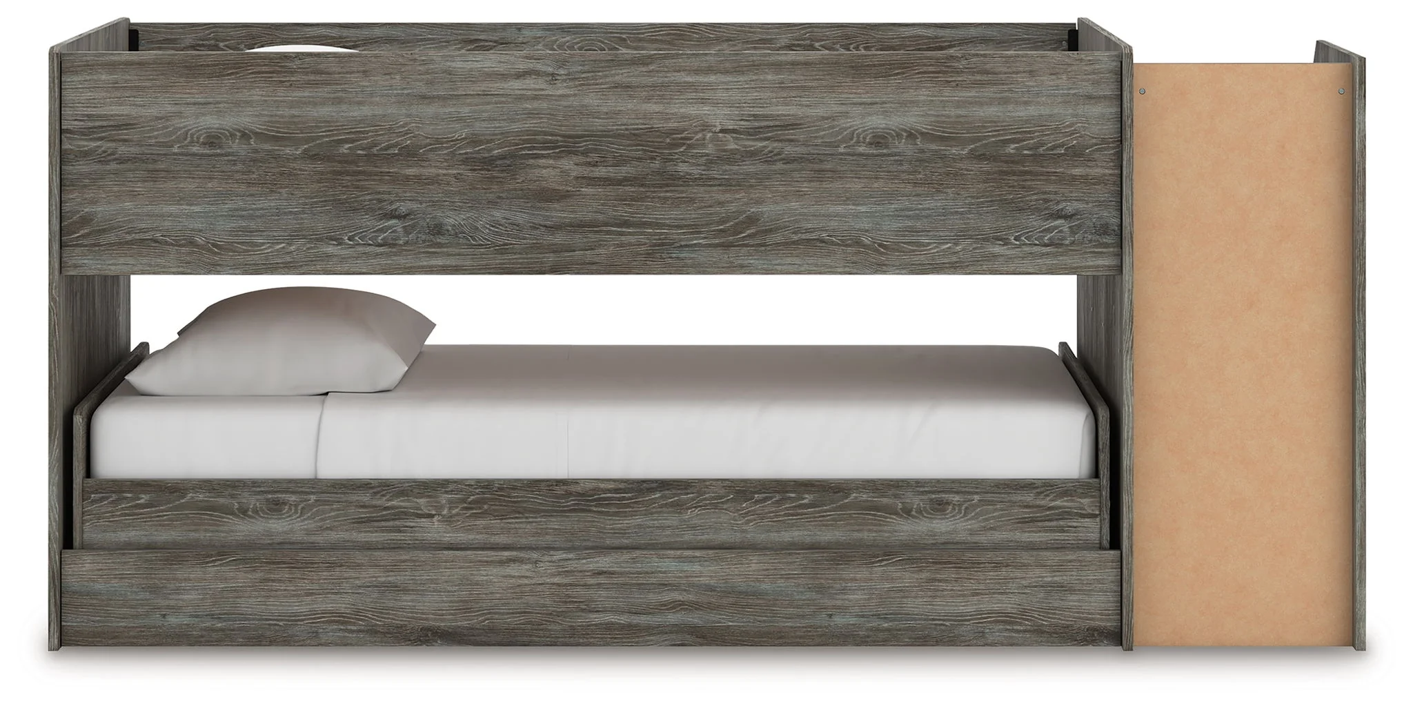 Frandern - Twin Over Twin Loft Bed - Gray - Image 3