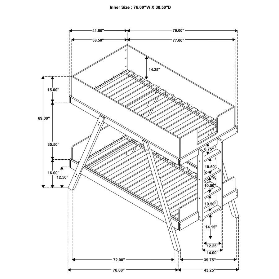 Frankie - Wood Bunk Bed - Image 15