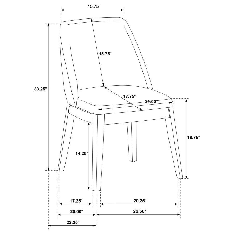 Franklin - Upholstered Dining Side Chair (Set of 2) - Gray - Image 14