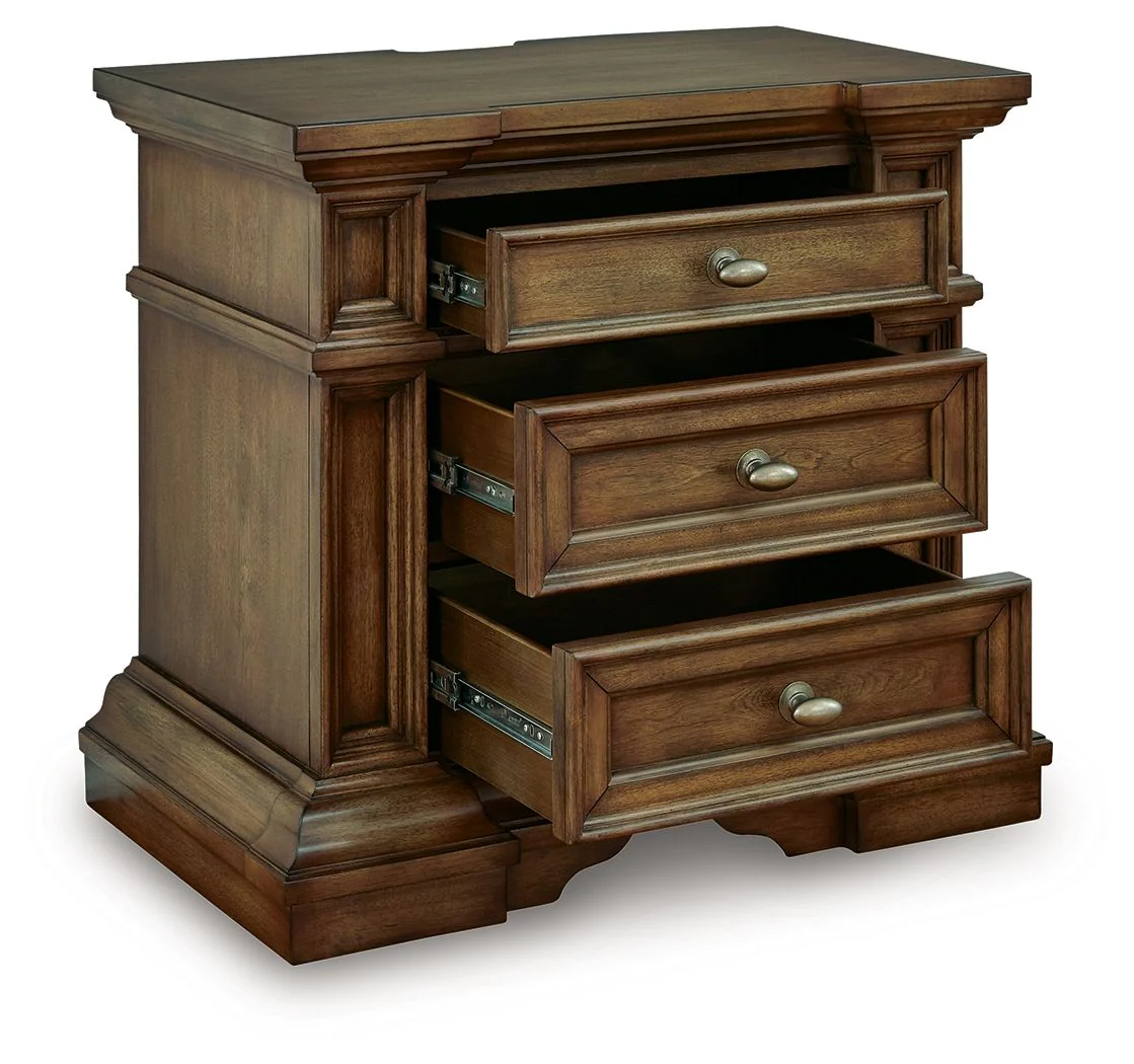 Frantanna - Three Drawer Night Stand - Brown - Image 5