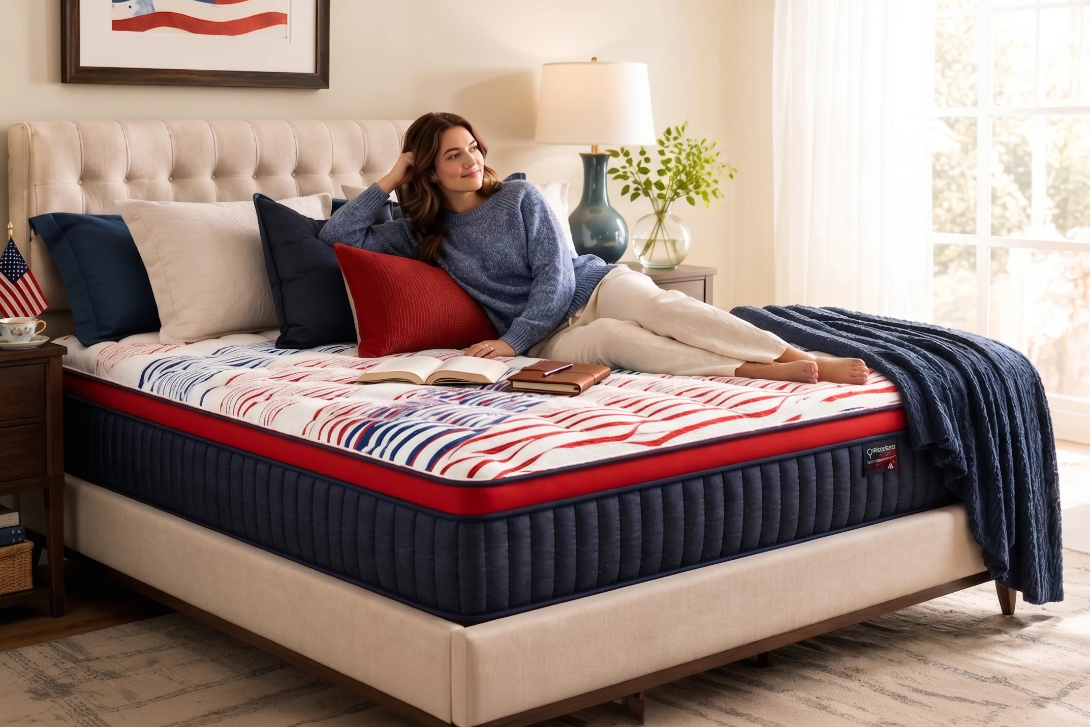 Freedom Euro Top 14" Medium Plush Mattress with Cooling Copper Memory Foam - Image 2