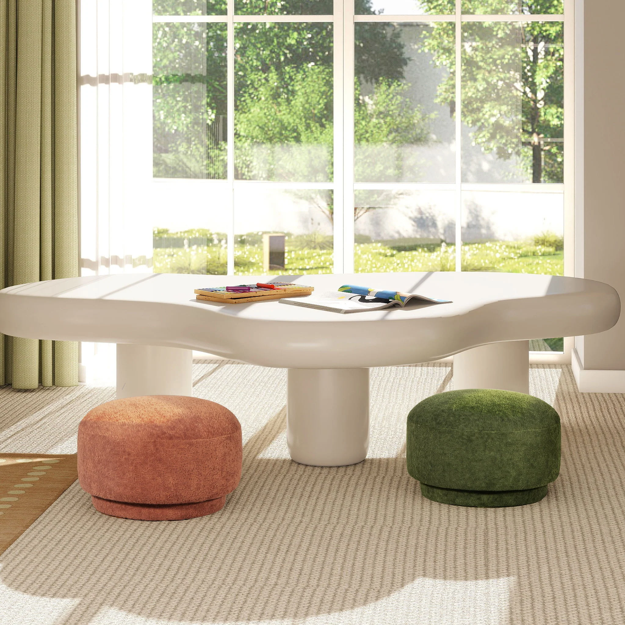 Fuji - Mushroom Footstool Ottoman - Image 26
