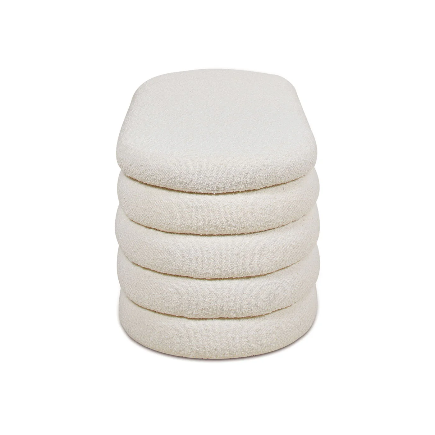 Fuji - Upholstered Oval Storage Bench - Image 8