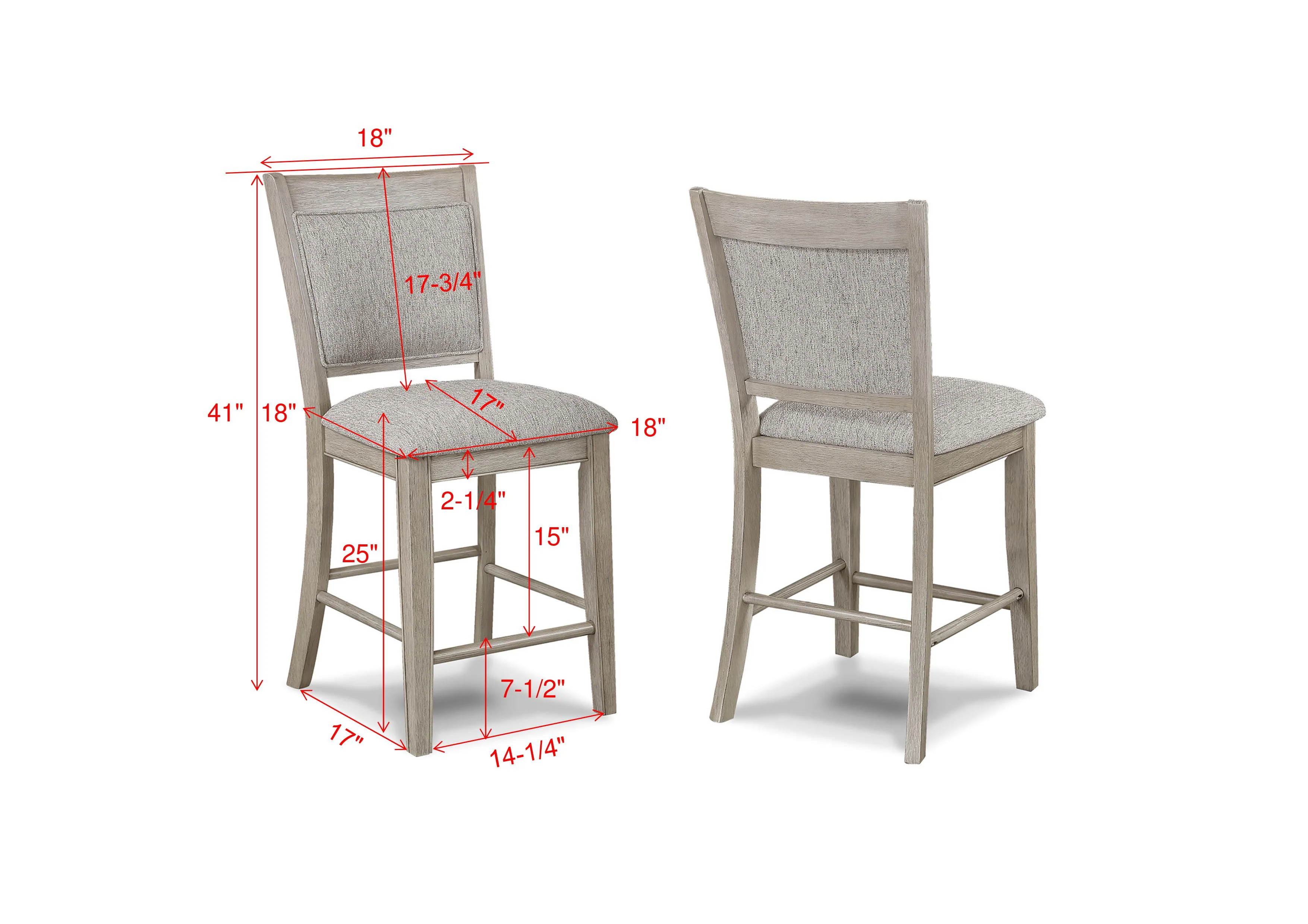 Fulton Counter Height Chair White Oak - Image 2