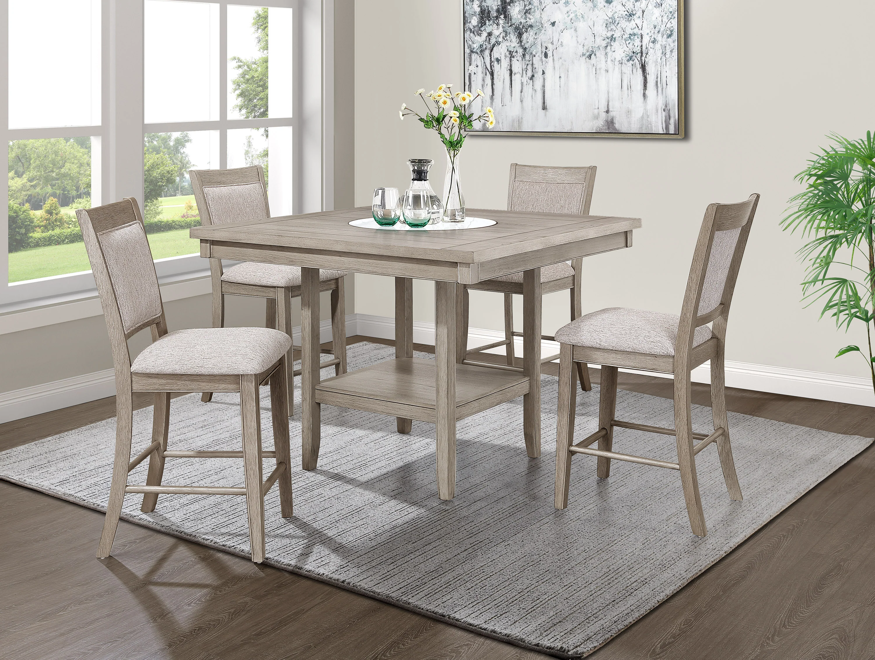 Fulton Counter Height Table White Oak - Image 4