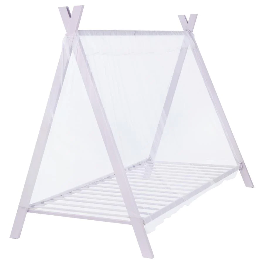 Fultonville Metal Twin Tent Bed with 7-inch Mattress Pink - Image 5