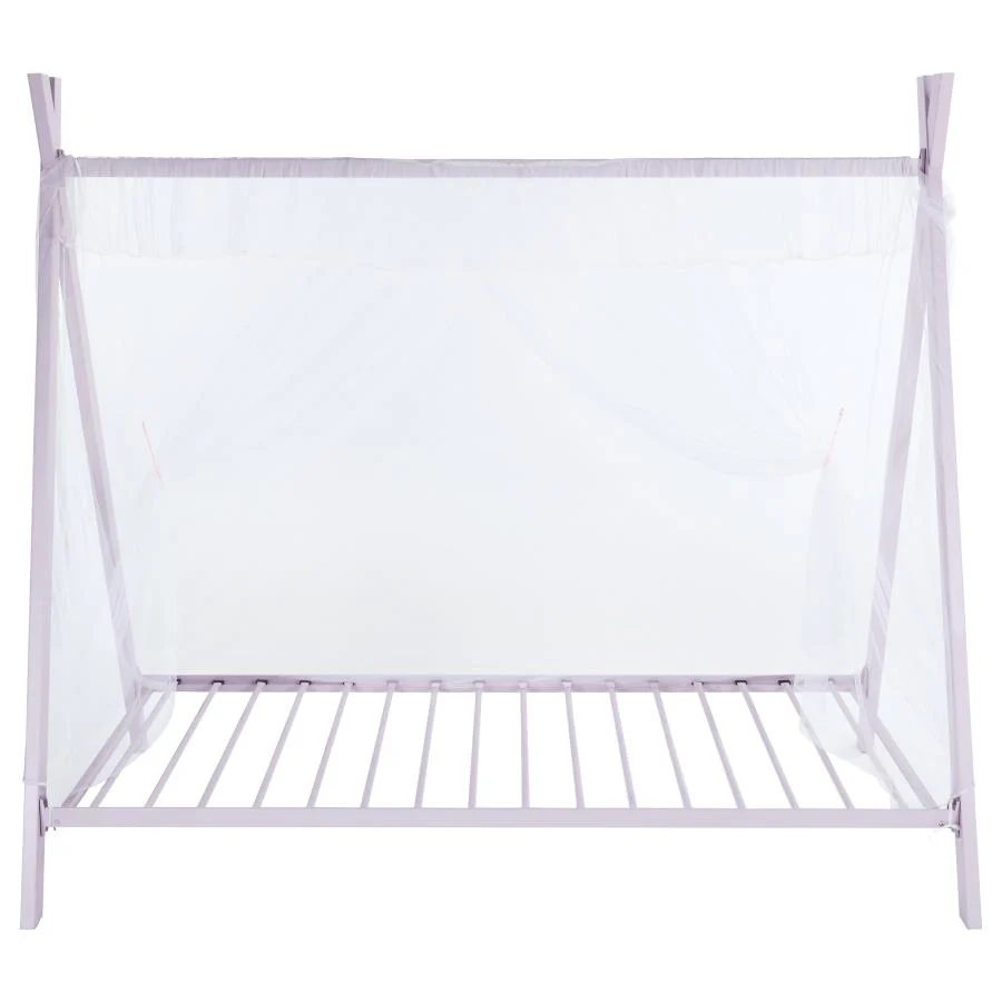 Fultonville Metal Twin Tent Bed with 7-inch Mattress Pink - Image 6