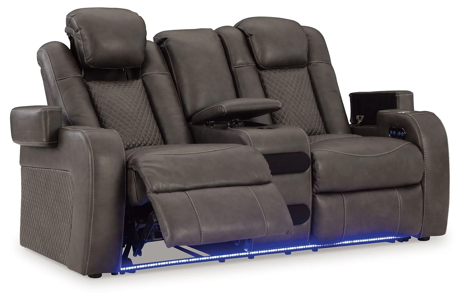 Fyne-dyme - Power Reclining Loveseat With Console/Adj Hdrst - Image 21
