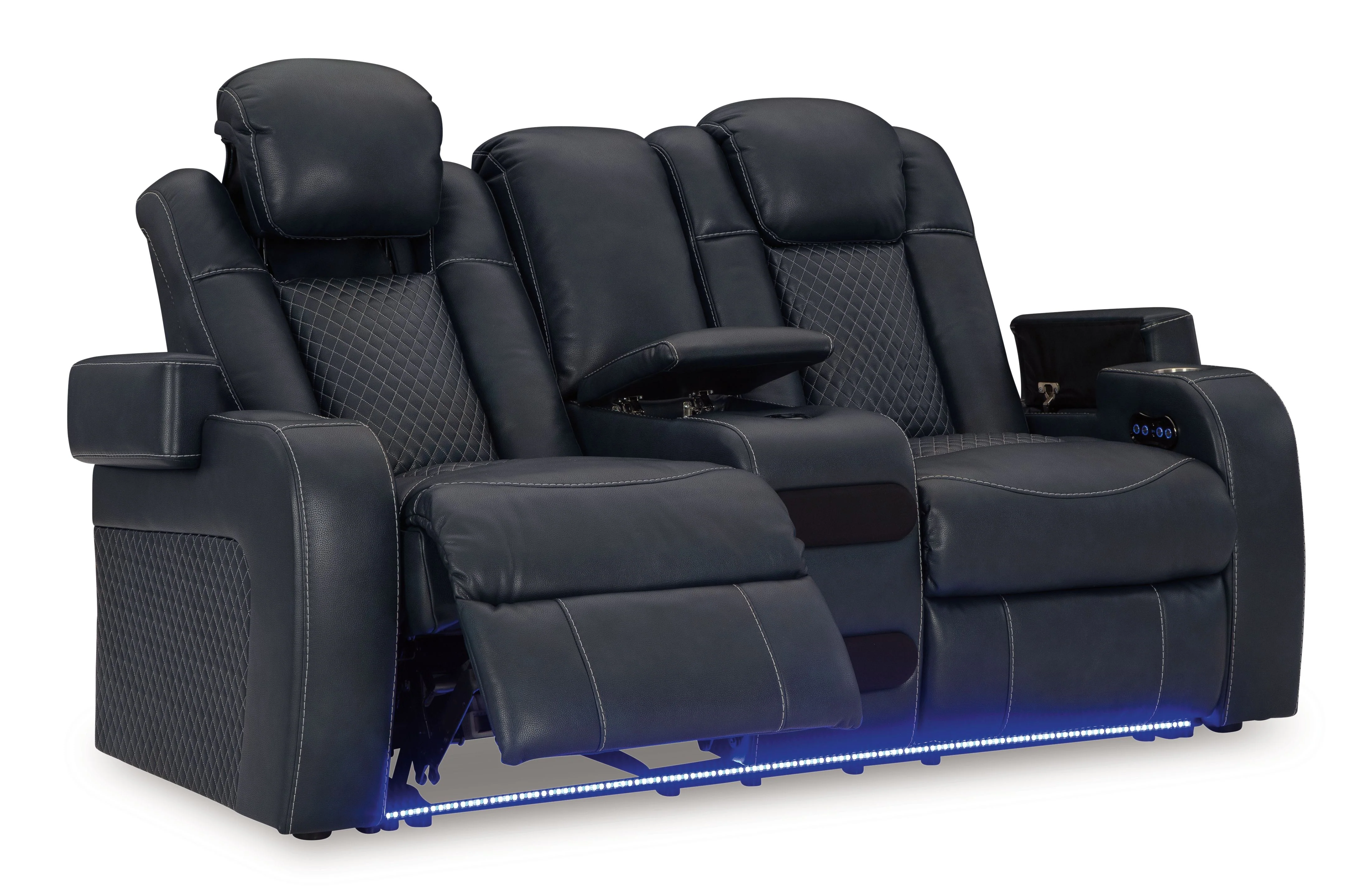 Fyne-dyme - Power Reclining Loveseat With Console/Adj Hdrst - Image 22